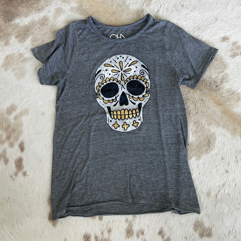 Chaser Brand Skull Tee: Size M